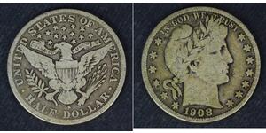 1\/2 Dollar 美利堅合眾國 (1776 - ) 銀 